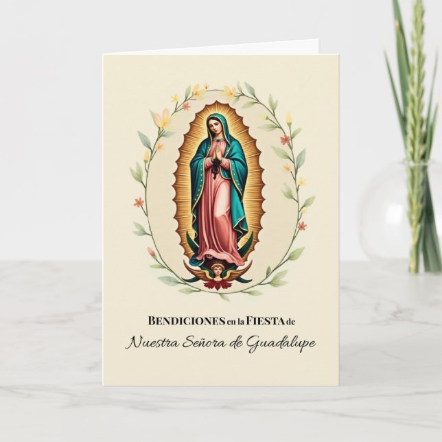 Tarjeta Bendiciones de la Fiesta de Nuestra Señora de Guad (Anverso)