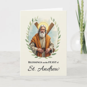 Tarjeta Bendiciones de la Fiesta de San Andrés Corona Fron