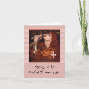 Tarjeta Bendiciones de la Fiesta de Santa Juana de Arco