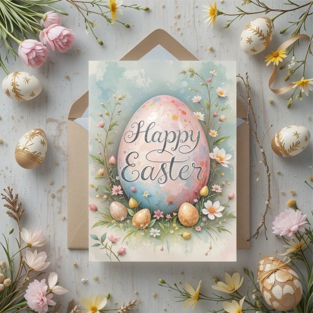 Tarjeta Bendiciones de los huevos de pascua Pastel (Subido por el creador)