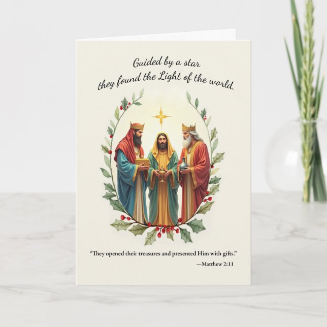 Tarjeta Bendiciones de los navidades con la escritura de l (Anverso)
