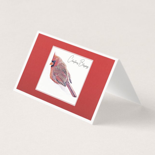 Tarjeta Bendiciones de los navidades - El nacimiento de nu (Anverso)