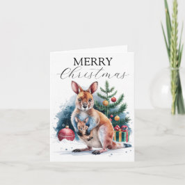 Tarjeta Bendiciones de navidades del corazón de Australia