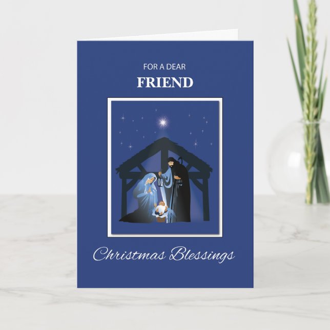Tarjeta Bendiciones de Navidades personalizados de Relacio (Anverso)