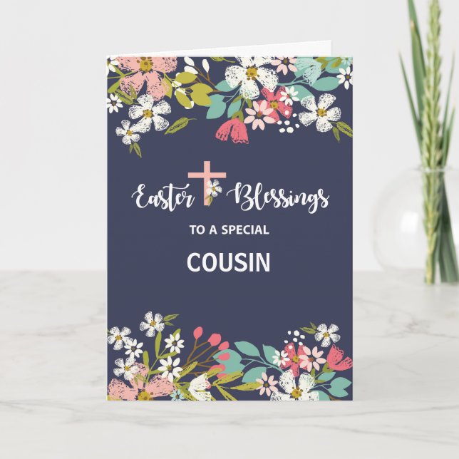 Tarjeta Bendiciones de Pascua de la relación personalizado (Anverso)