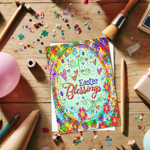 Tarjeta Bendiciones de Pascua Diversión Inespiritualidad F