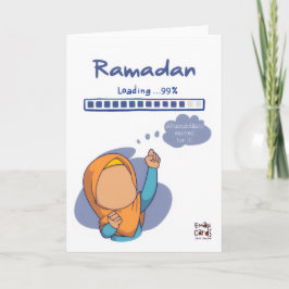 Tarjeta Bendiciones de Ramadán - Chica Linda
