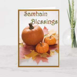 Tarjeta Bendiciones de Samhain