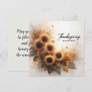 Tarjeta Bendiciones del Día de Acción de Gracias