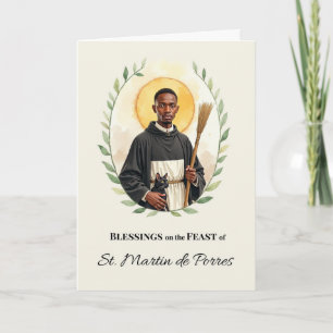 Tarjeta Bendiciones del Día de Fiesta de San Martín de Por