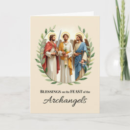 Tarjeta Bendiciones del Día de la Fiesta de la Corona de H