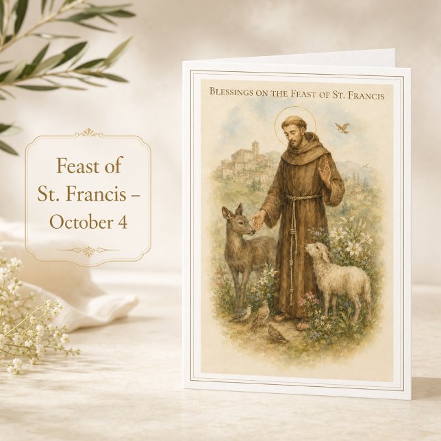 Tarjeta Bendiciones del Día de la Fiesta de San Francisco  (Subido por el creador)