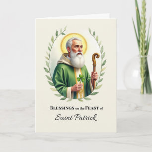 Tarjeta Bendiciones del Día de la Fiesta de San Patricio A