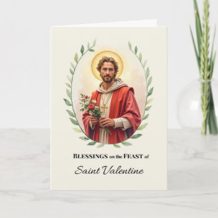 Tarjeta Bendiciones del Día de la Fiesta de San Valentín A