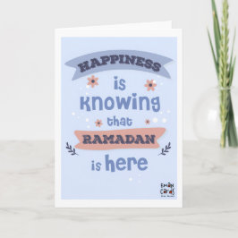 Tarjeta Bendiciones del mes sagrado de Ramadán