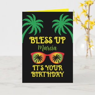 Tarjeta Bendiciones Jamaicano Feliz Cumpleaños