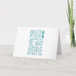 Tarjeta Bendiciones La Comida