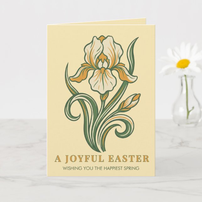 Tarjeta Bendiciones modernas botánicas de Pascua (Planta pequeña)