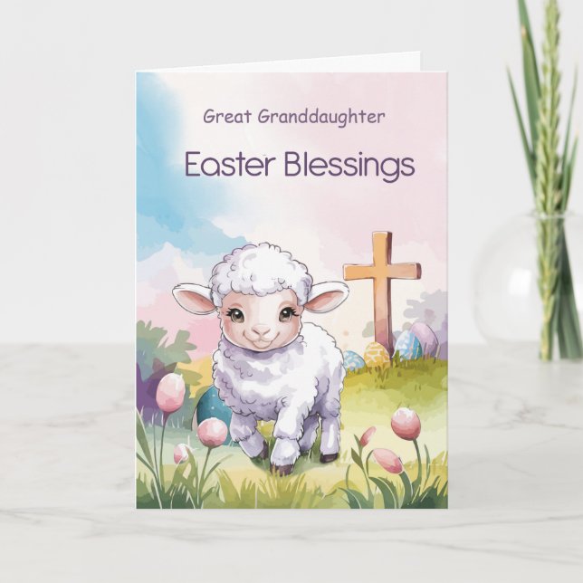Tarjeta Bendiciones personalizadas de Pascua para seres qu (Anverso)