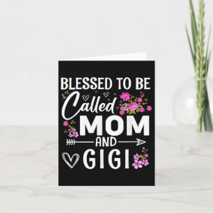 Tarjeta Bendita De Ser Llamada Mamá Y Flor De Día de la Ma