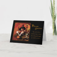 Bendita Samhain Witch Magickal Night - Blank Card