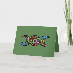 Tarjeta "Bendita Sea" Triple Flor de Luna