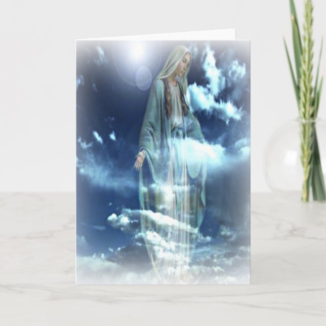 Tarjeta Bendita Virgen María (Anverso)