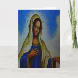 Tarjeta Bendita Virgen María