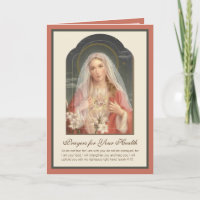 Bendita Virgen María Floral Scripture Vintage