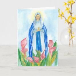 Tarjeta Bendita Virgen María Madre Puede Devoción