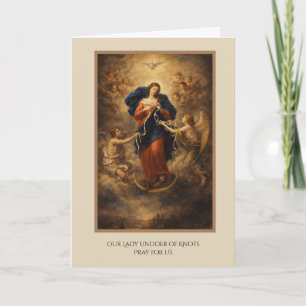 Tarjeta Bendita Virgen María Nuestra Señora de los Nudos