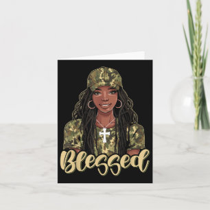 Tarjeta Benditas mujeres negras afroamericanas cristianas