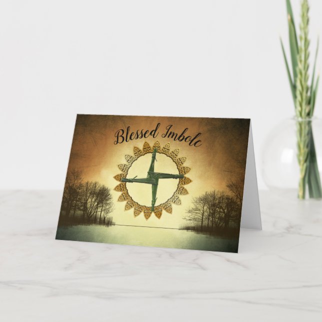 Tarjeta Bendito Sabbat Blank Feriado De Imbolc Pagan (Anverso)