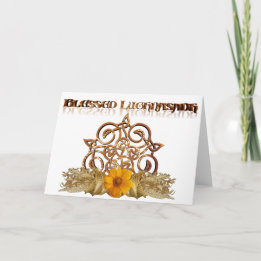 Tarjeta Bendito saludo de Lughnasadh Pagan Sabbat