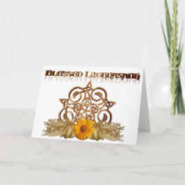 Tarjeta Bendito saludo de Lughnasadh Pagan Sabbat