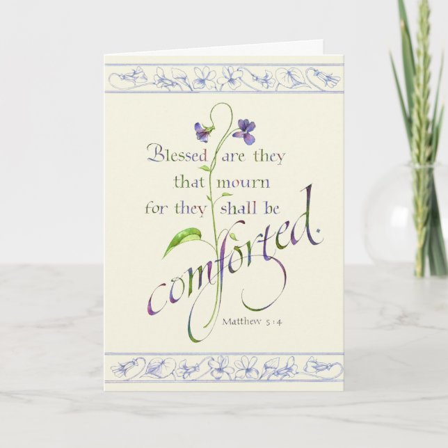 Tarjeta Benditos Son Los Que Lloran (Anverso)