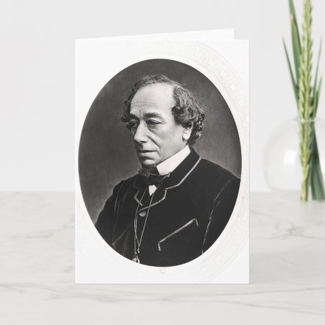 Tarjeta Benjamin Disraeli c.1874 (Anverso)