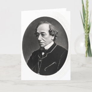 Tarjeta Benjamin Disraeli c.1874