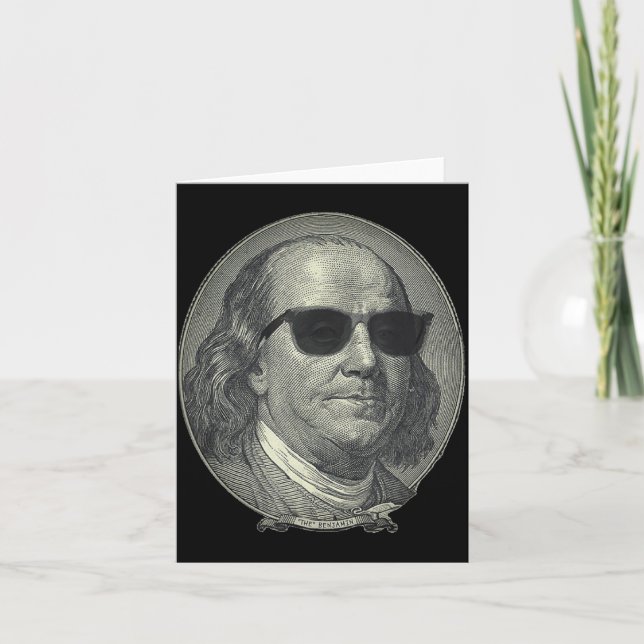 Tarjeta Benjamin Franklin The Benjamin Its All About  (Anverso)