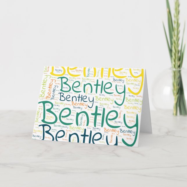 Tarjeta Bentley (Anverso)
