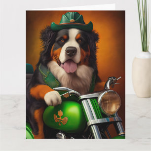 Tarjeta Berenesa Montaña Driving Bike St. Patrick's Day