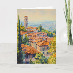Tarjeta Bergamo Acuarela 1