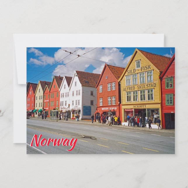 Tarjeta Bergen, Noruega (Anverso)