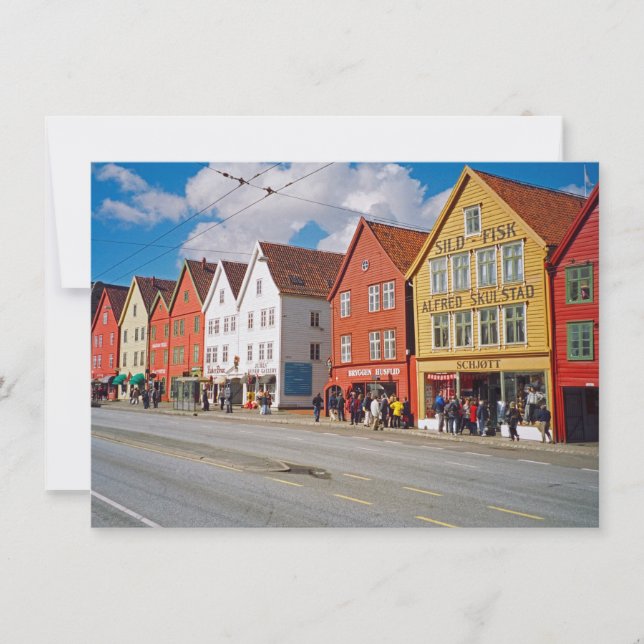 Tarjeta Bergen, Noruega (Anverso)