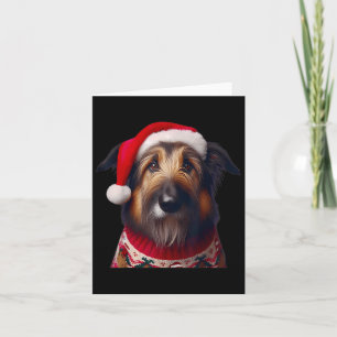 Tarjeta Berger Picard Con El Propietario De Perros De Sant