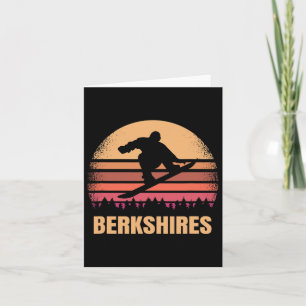 Tarjeta Berkshires Machusetts Snowboard Mamáes al aire lib
