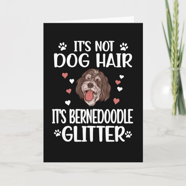 Tarjeta Bernedoodle Dog Lover Bernedoodle Mom Dog Dad (Anverso)