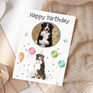 Tarjeta Bernese de Montaña Birday Party