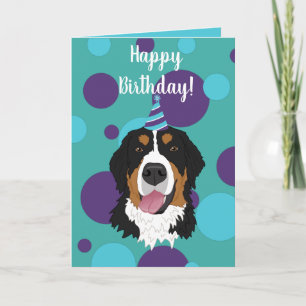Tarjeta Bernese Mountain Dog Birthday