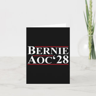 Tarjeta Bernie Aoc 2028 Bernie Sanders Alexandria Cortez P